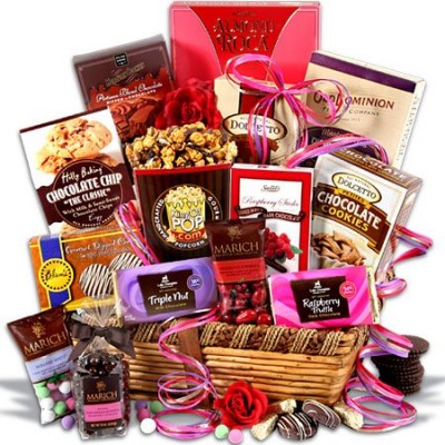 Chocolate Dreams Valentines gift basket