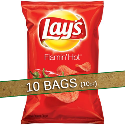Flamin’ Hot Chips (10 big bags)