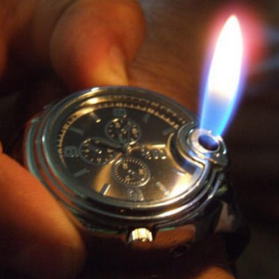 Lighter with Analog Watch